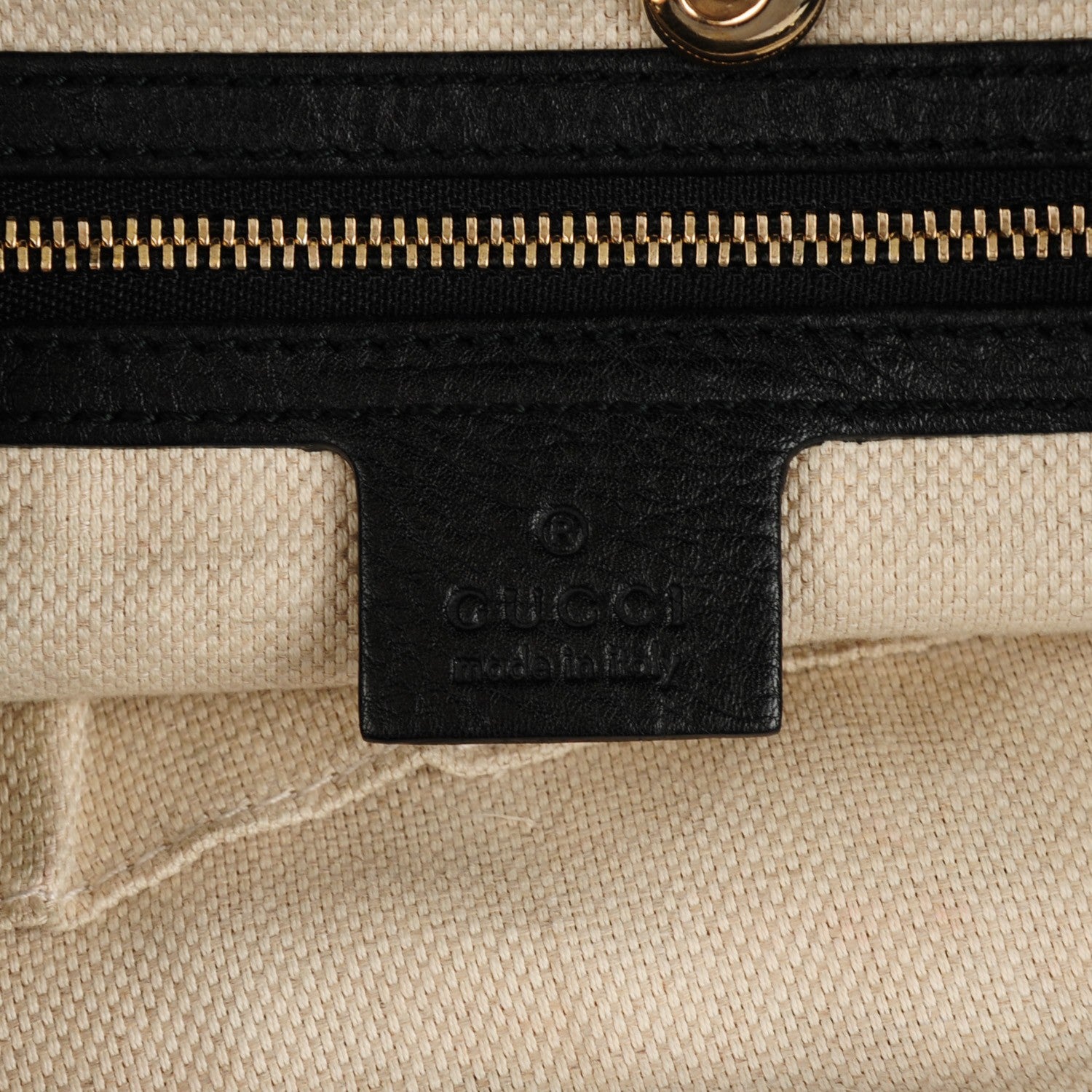Gucci Pebbled Calfskin Medium Soho Chain Shoulder Bag Black 6 of 7