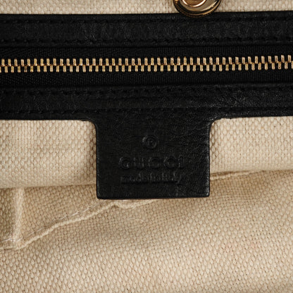 Gucci Pebbled Calfskin Medium Soho Chain Shoulder Bag Black 6 of 7