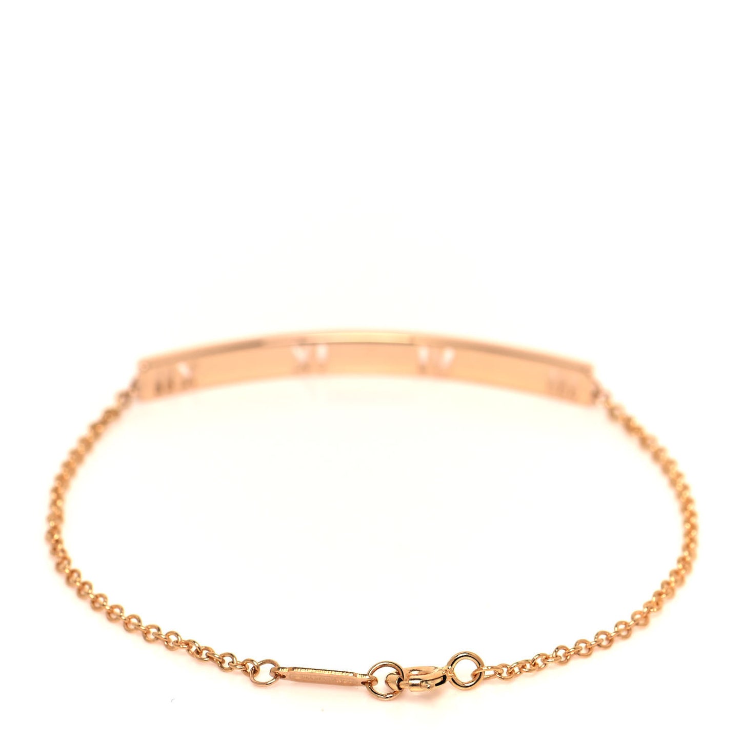 18K Rose Gold Diamond Atlas Bar Pierced Bracelet