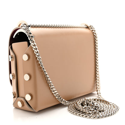 Jimmy Choo Chrome Spazzolato Lockett Petite Shoulder Bag Nude 3 of 9