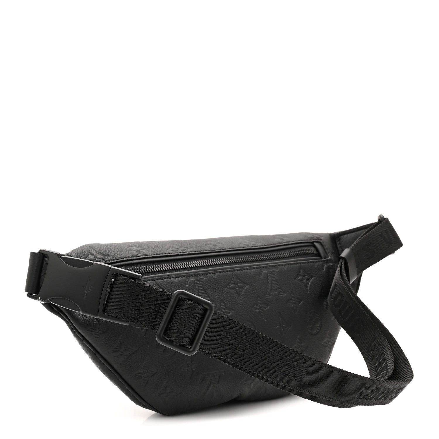 Louis Vuitton Calfskin Monogram Shadow Discovery Bumbag Black 3 of 9