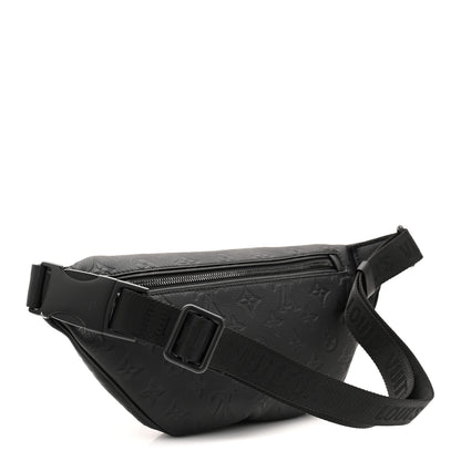 Louis Vuitton Calfskin Monogram Shadow Discovery Bumbag Black 3 of 9