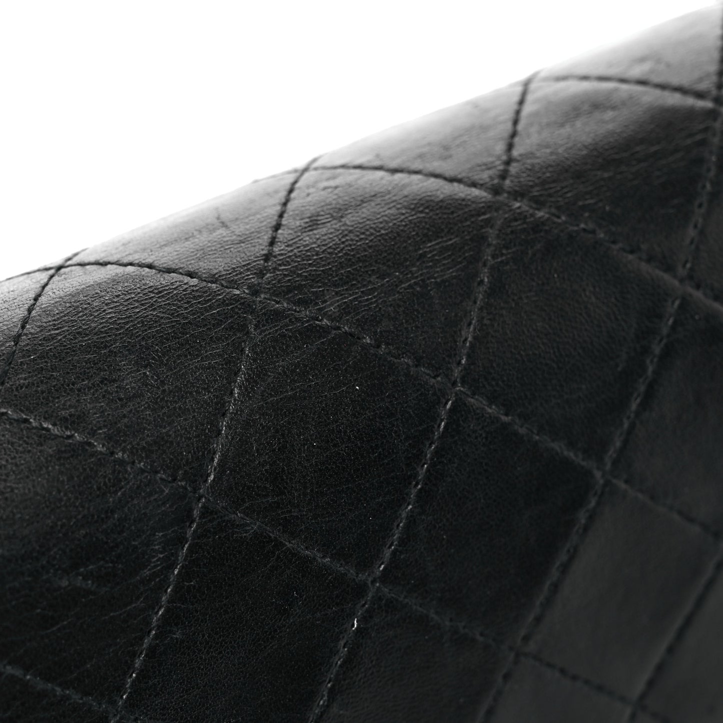 Lambskin Quilted Small Double Flap Black
