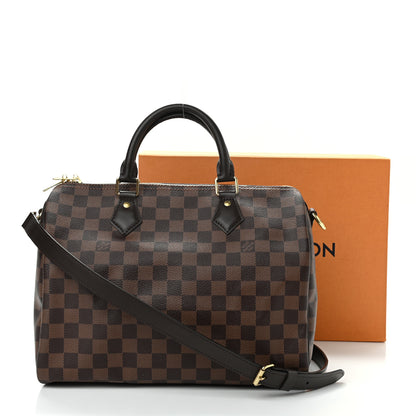 Louis Vuitton Damier Ebene Speedy Bandouliere 30 16 of 16
