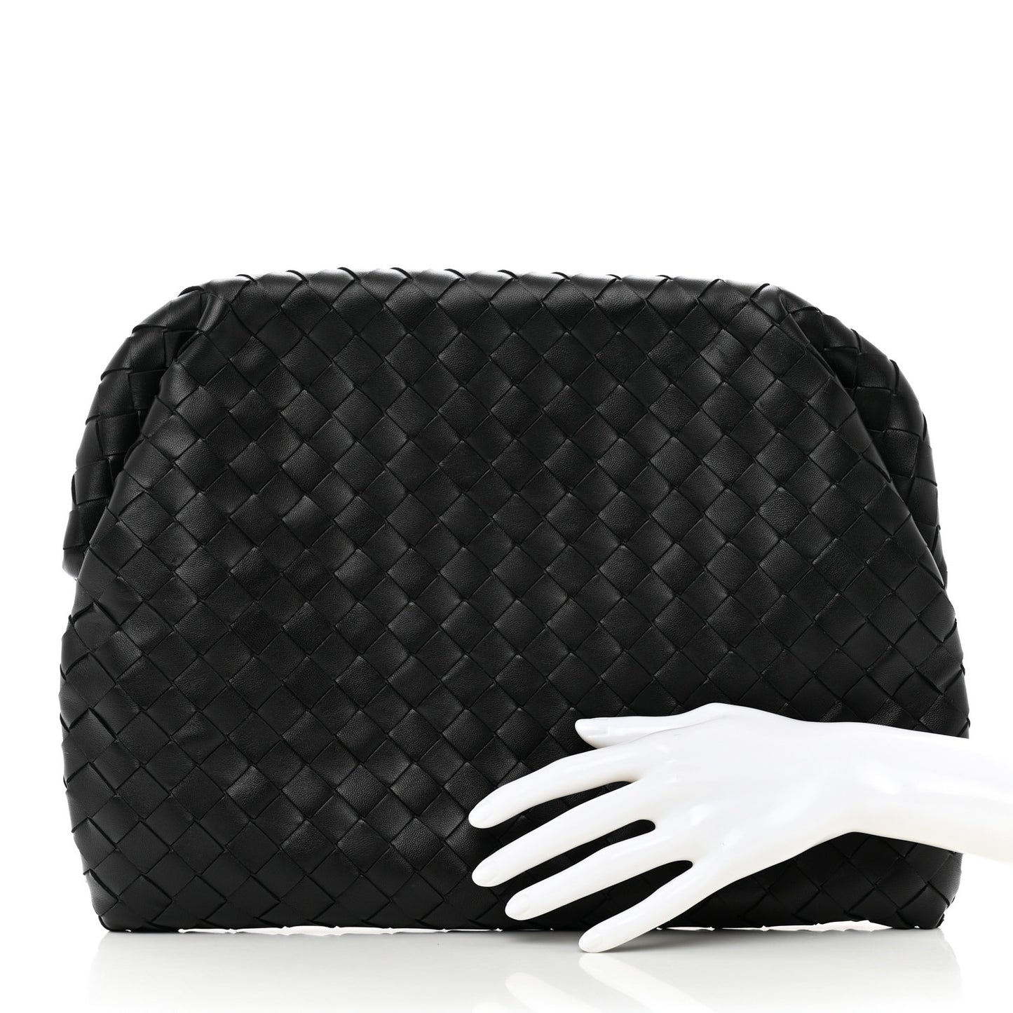 Nappa Intrecciato Clutch Black