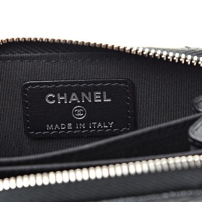Chanel Caviar Quilted Incognito Zip Coin Purse Black 6 of 8