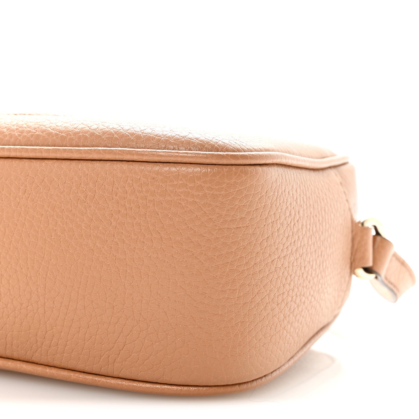 Pebbled Calfskin Small Soho Disco Bag Camelia