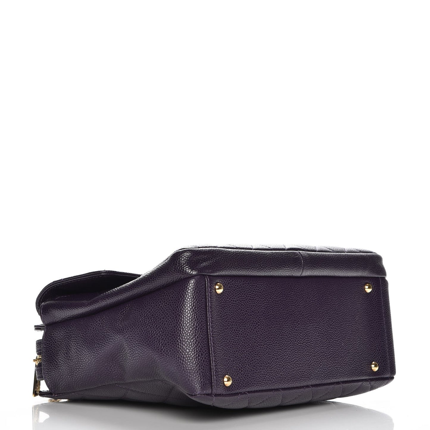 Caviar Quilted Camera Case Purple