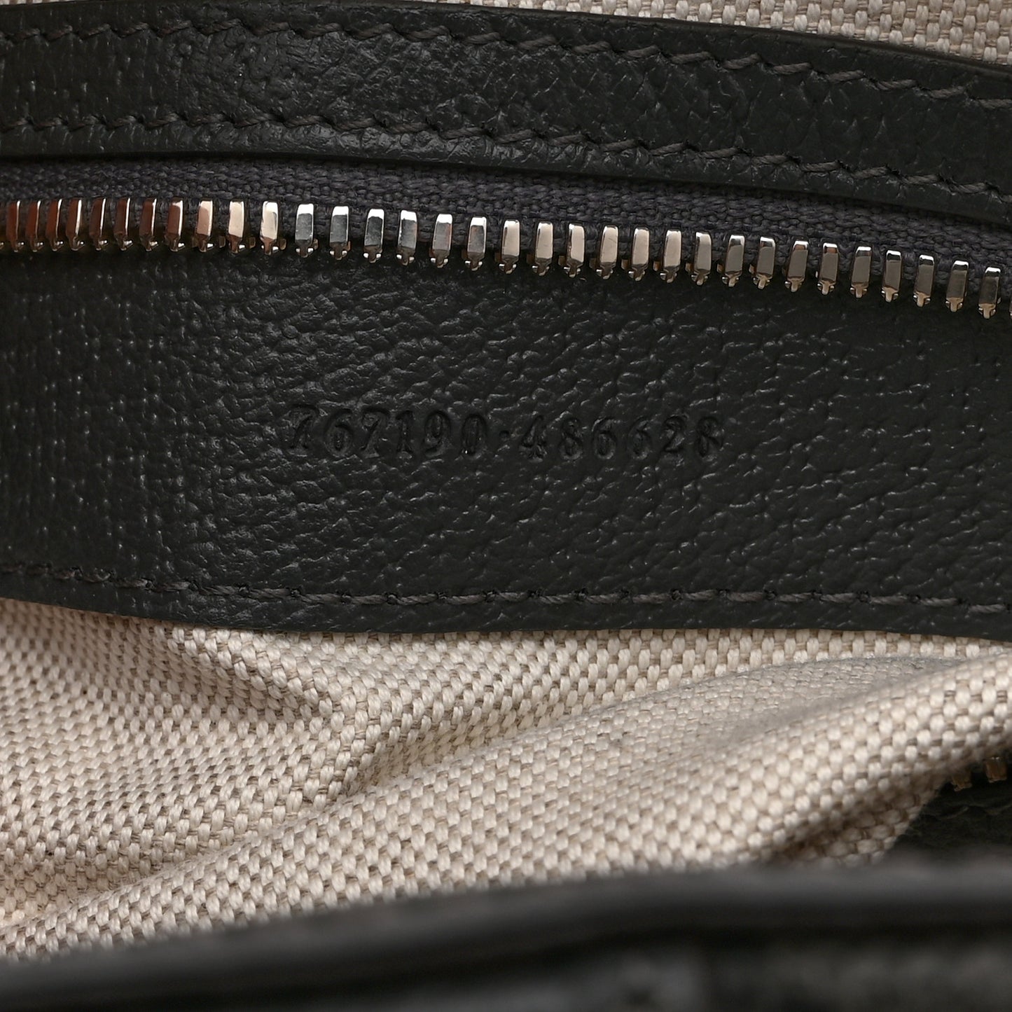 GG Supreme Monogram Textured Dollar Calfskin Ophidia Shoulder Bag Grey Black Graphite Grey