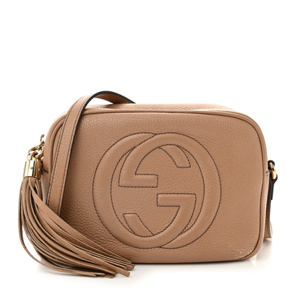 Gucci Pebbled Calfskin Small Soho Disco Bag Camelia 1 of 12
