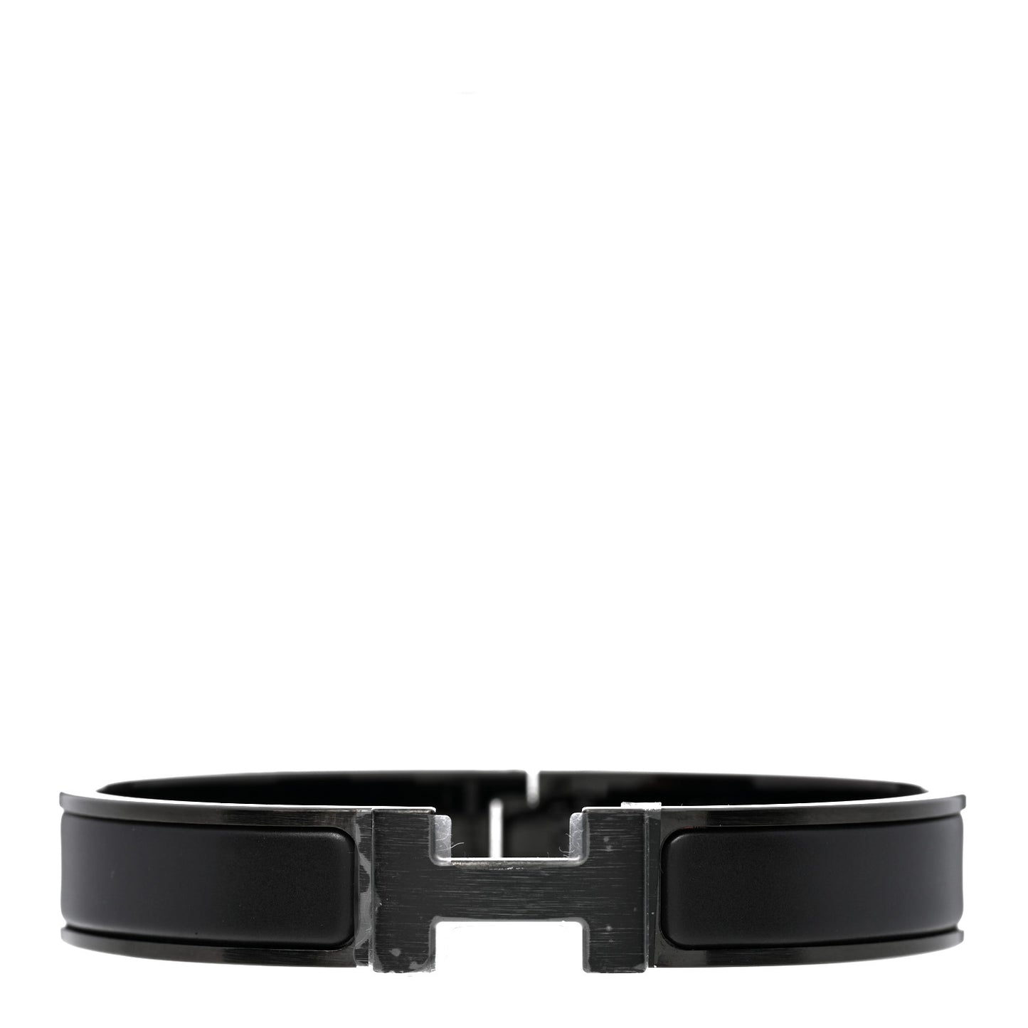 Matte Enamel Narrow Clic Clac HH Bracelet So Black