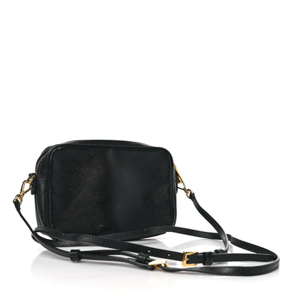 Prada Saffiano Mini Camera Crossbody Bag Black 3 of 9
