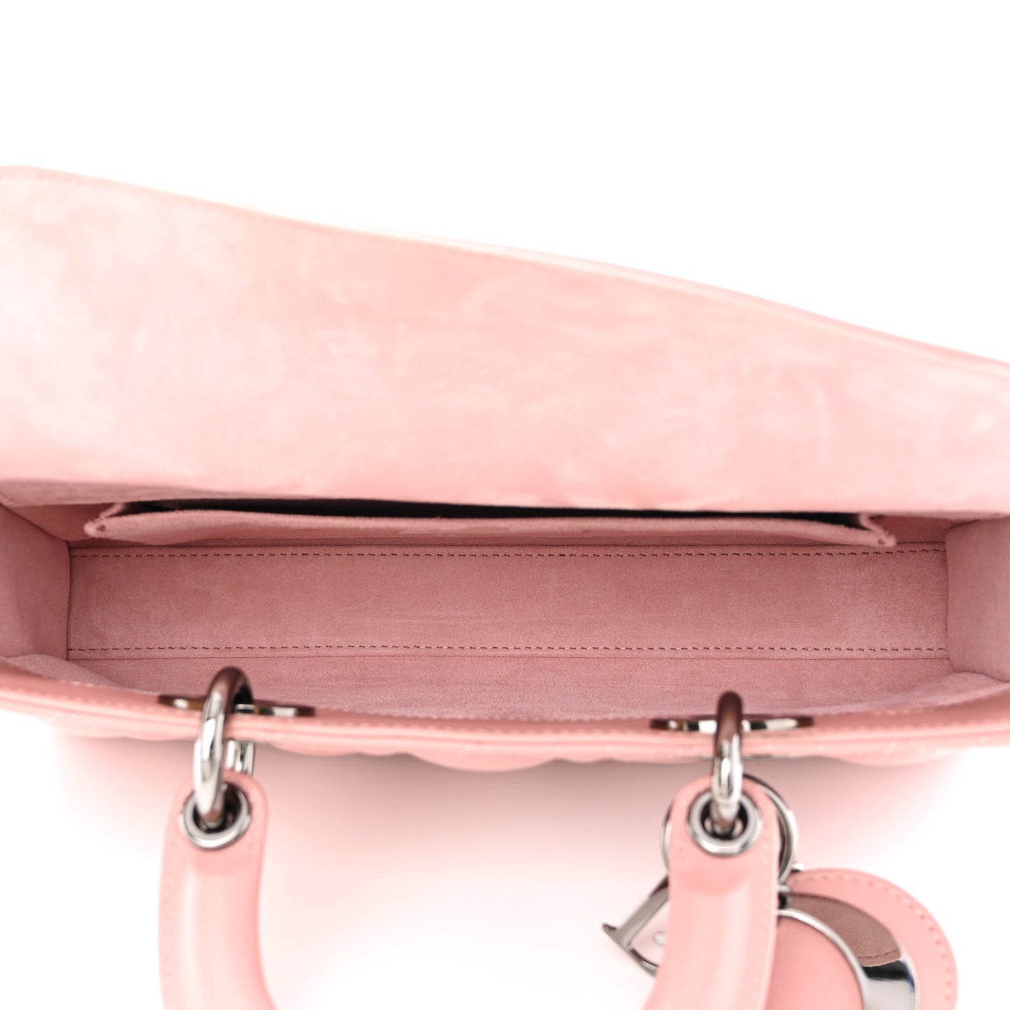 Lambskin Cannage Medium Lady D-Joy Old Rose