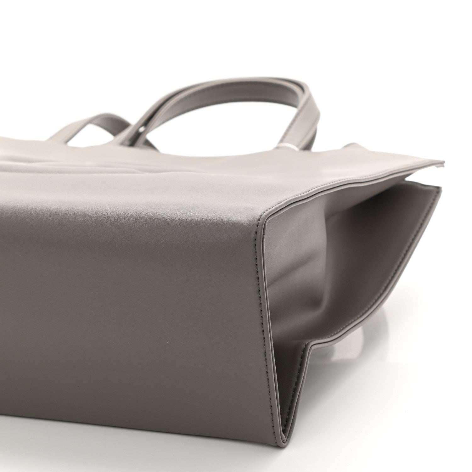 Telfar Vegan Leather Medium Shopping Bag Grey 10 of 10