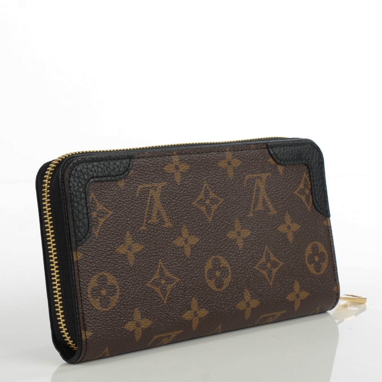 Louis Vuitton Monogram Zippy Retiro Wallet Black 4 of 8