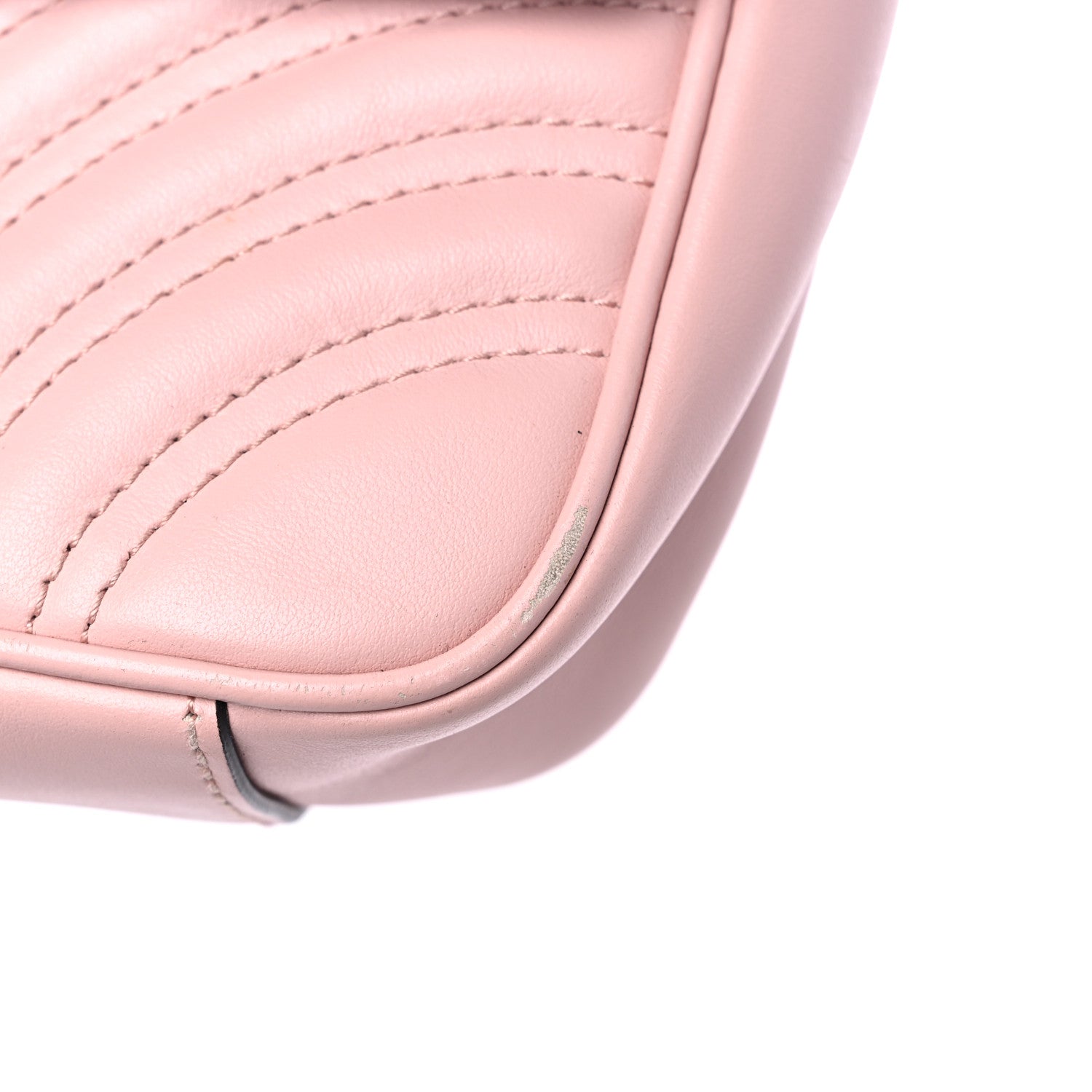Gucci Calfskin Matelasse Mini GG Marmont Shoulder Bag Perfect Pink 19 of 19