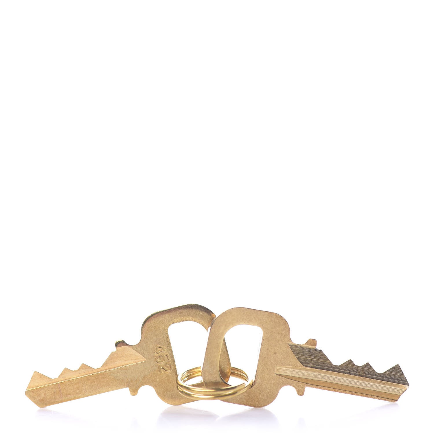 Louis Vuitton Brass Lock and 2 Keys Set #452 5 of 5