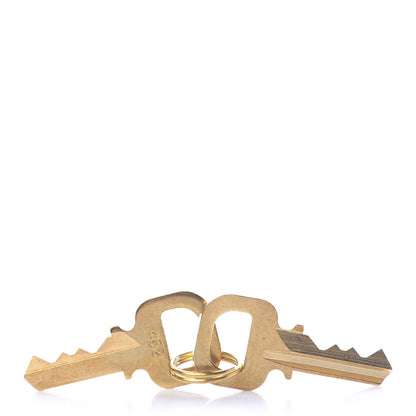 Louis Vuitton Brass Lock and 2 Keys Set #452 5 of 5