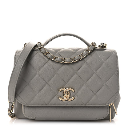 Chanel Caviar Quilted Medium Business Affinity Flap Grey 1 of 13