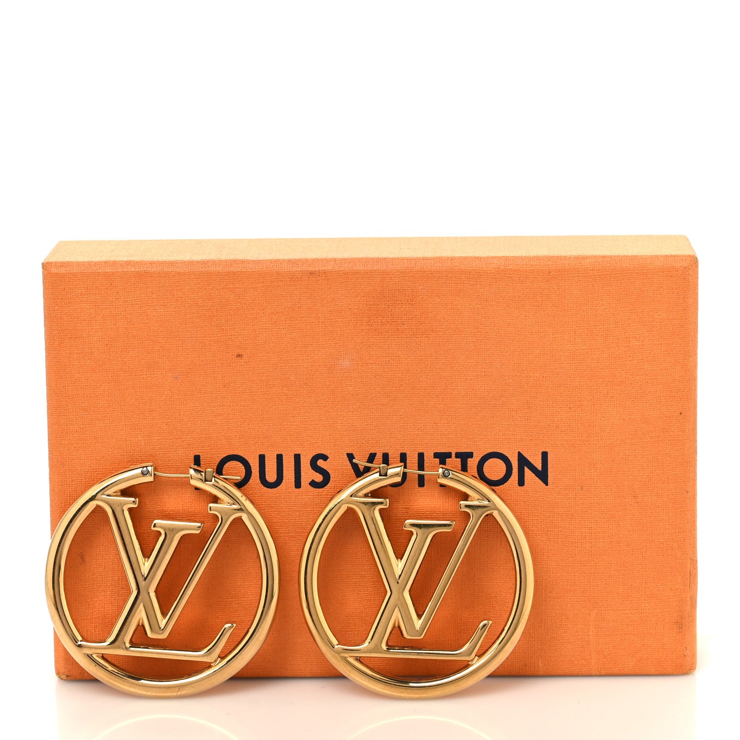 Metal Louise Hoop Earrings Gold