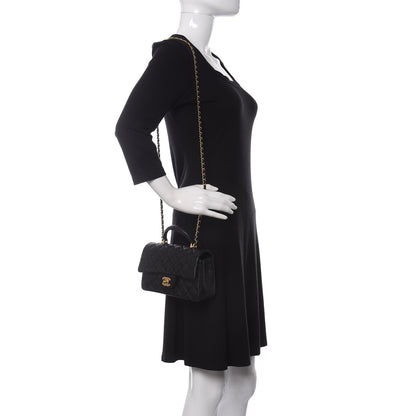 Chanel Caviar Quilted Mini Top Handle Rectangular Flap Black 2 of 11