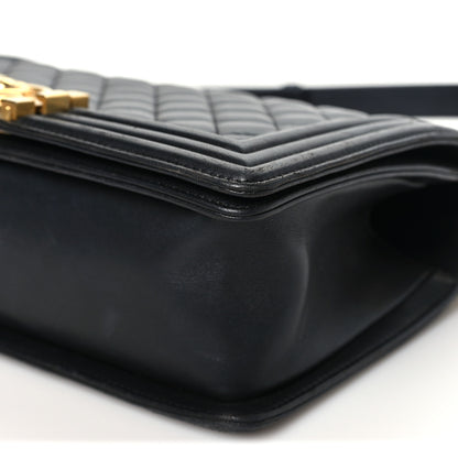 Chanel Lambskin Quilted Medium Boy Flap Black 10 of 10