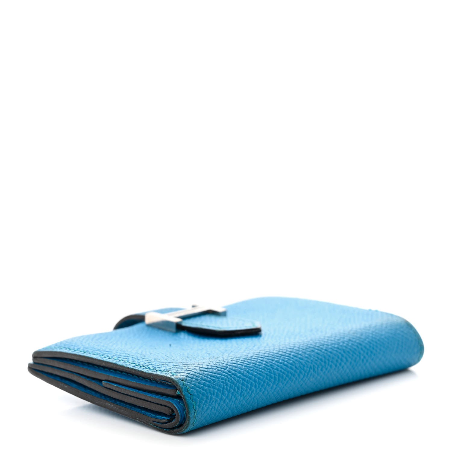 Hermes Epsom Mini Bearn Wallet Bleu Zellige 4 of 12