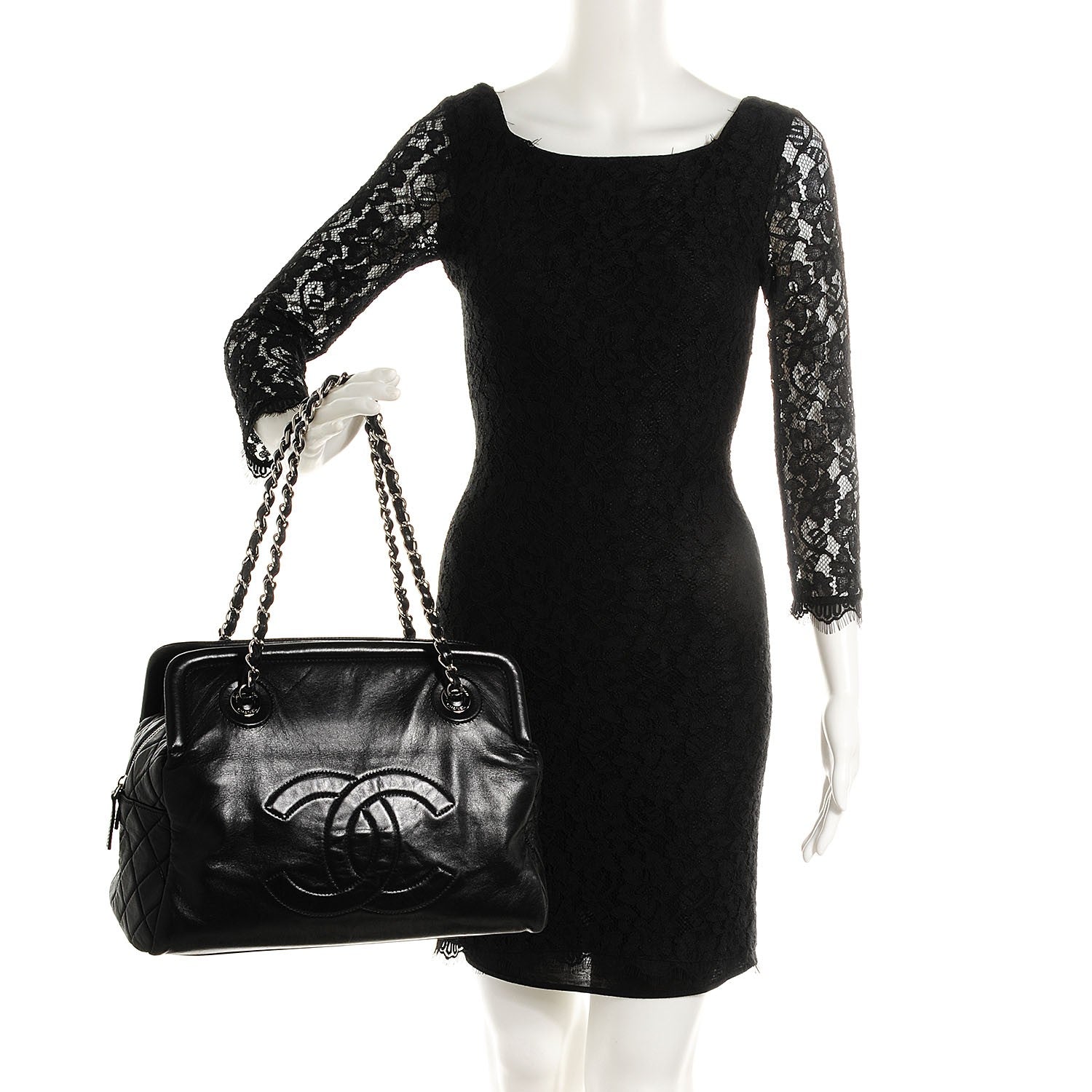 Chanel Lambskin Timeless CC Tote Black 2 of 7