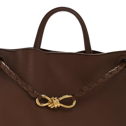 Bottega Veneta Silky Calfskin Medium Andiamo Shoulder Bag Sapele Redstone 7 of 11