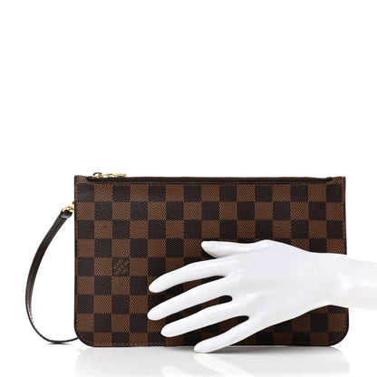 Louis Vuitton Damier Ebene Neverfull MM GM Pochette 2 of 8