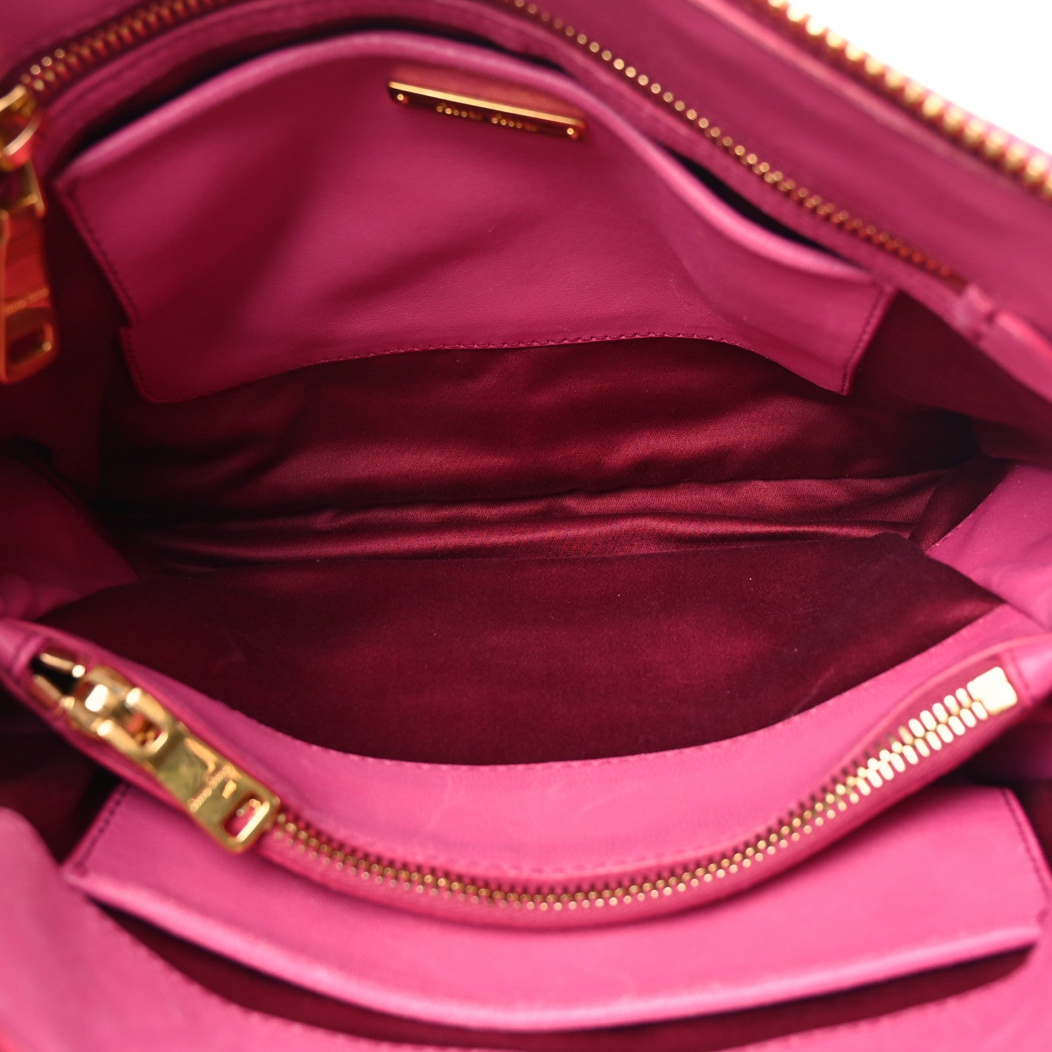 Miu Miu Nappa Matelasse Lux Mini Crossbody Tote Peonia 5 of 9