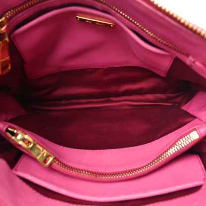 Miu Miu Nappa Matelasse Lux Mini Crossbody Tote Peonia 5 of 9