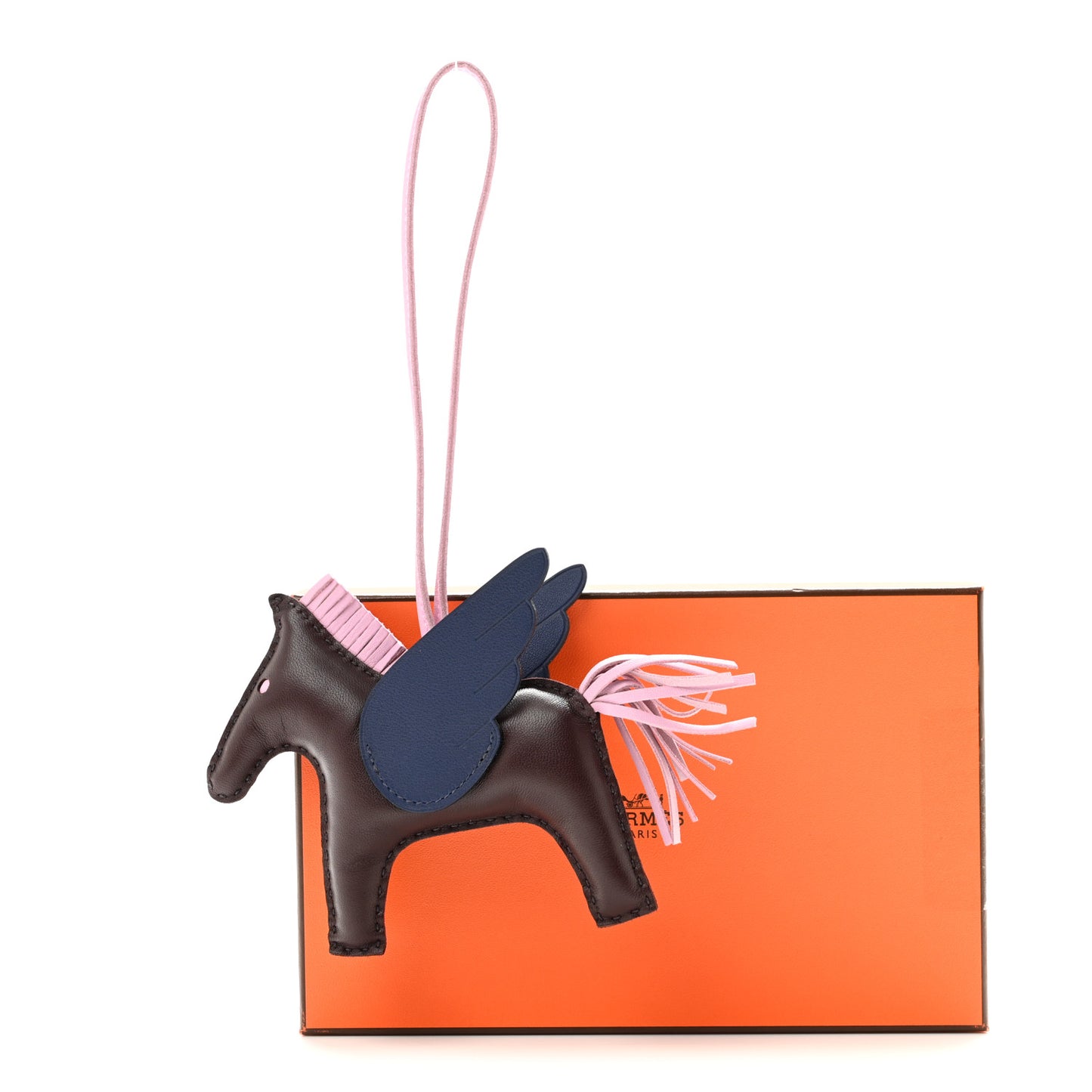 Milo Lambskin Grigri Rodeo Pegase Horse Bag Charm MM Rouge Sellier Mauve Sylvestre Bleu Saphir