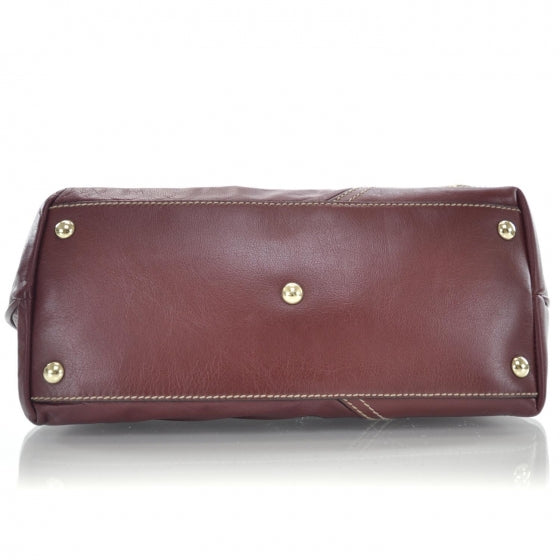 Leather New Britt Tote Red