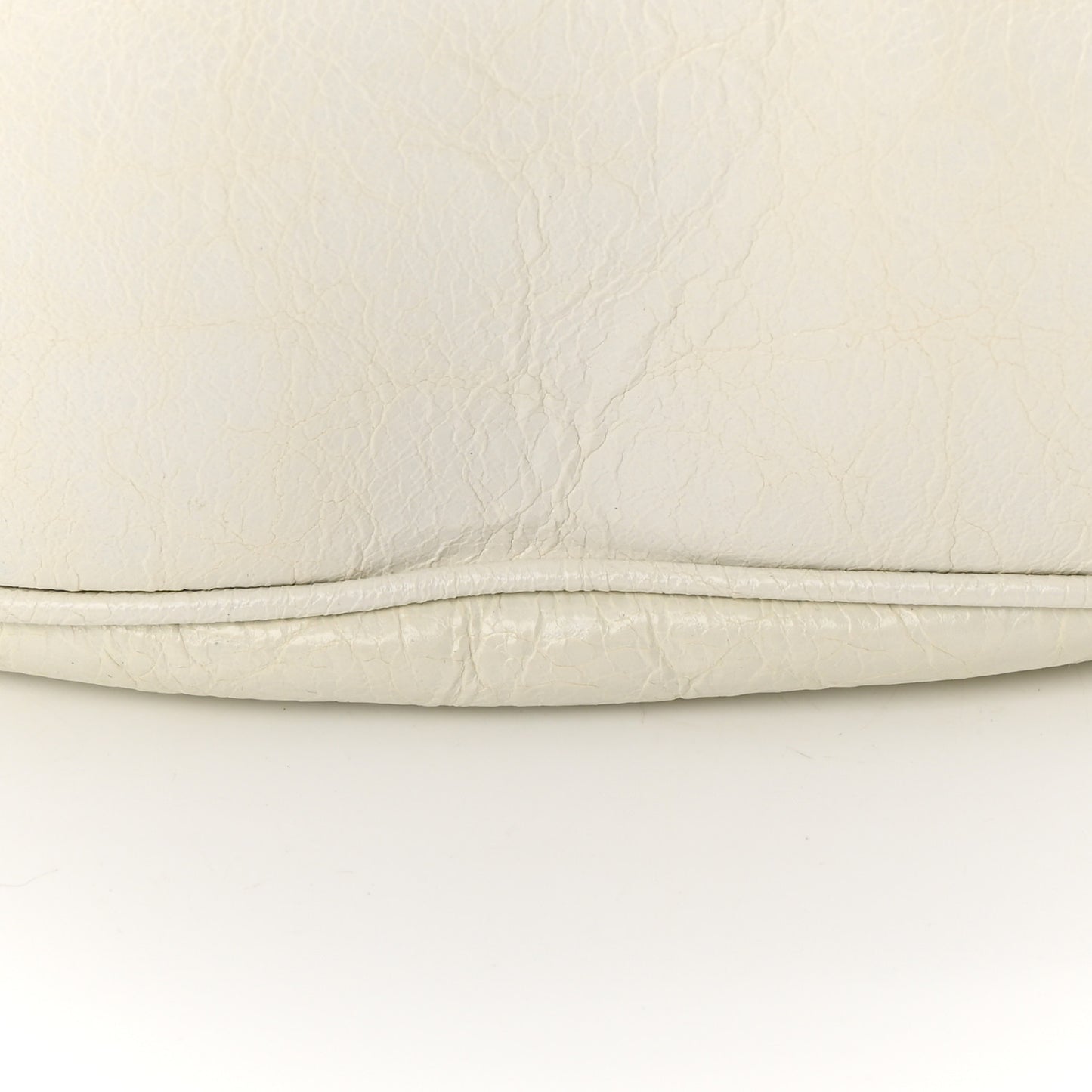 Agneau Arena Crystal Le Cagole Shoulder Bag XS Optic White