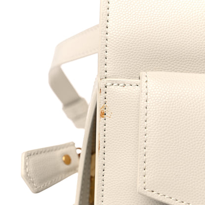 Saint Laurent Shiny Calfskin Medium Uptown Tote White 16 of 17