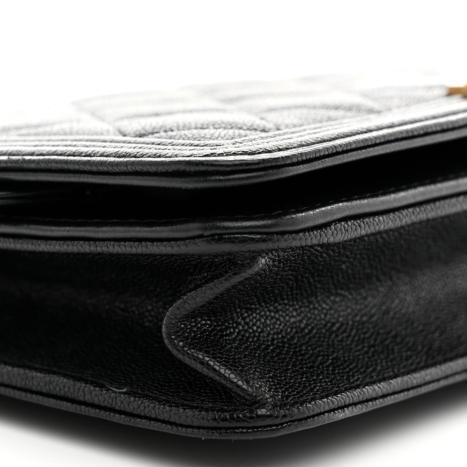 Chanel Caviar Quilted Boy Wallet On Chain WOC Black 10 of 11