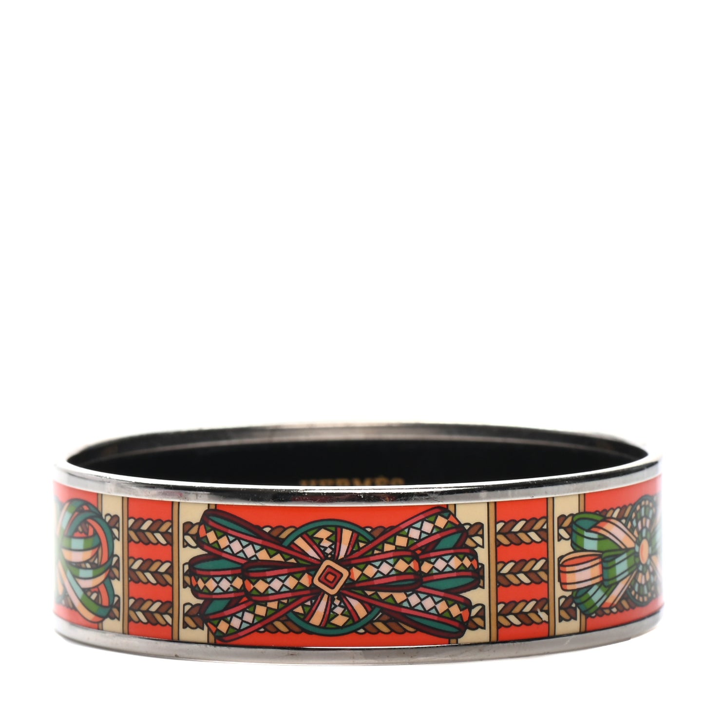 Enamel Printed Wide Rubans du Cheval Bracelet 65
