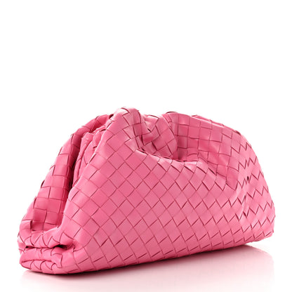 Bottega Veneta Nappa Maxi Intrecciato The Pouch Oversized Clutch Pink 3 of 7