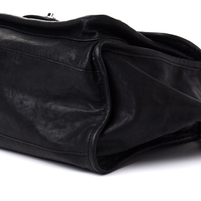 Chanel Washed Lambskin Accordion Flap Black 11 of 11