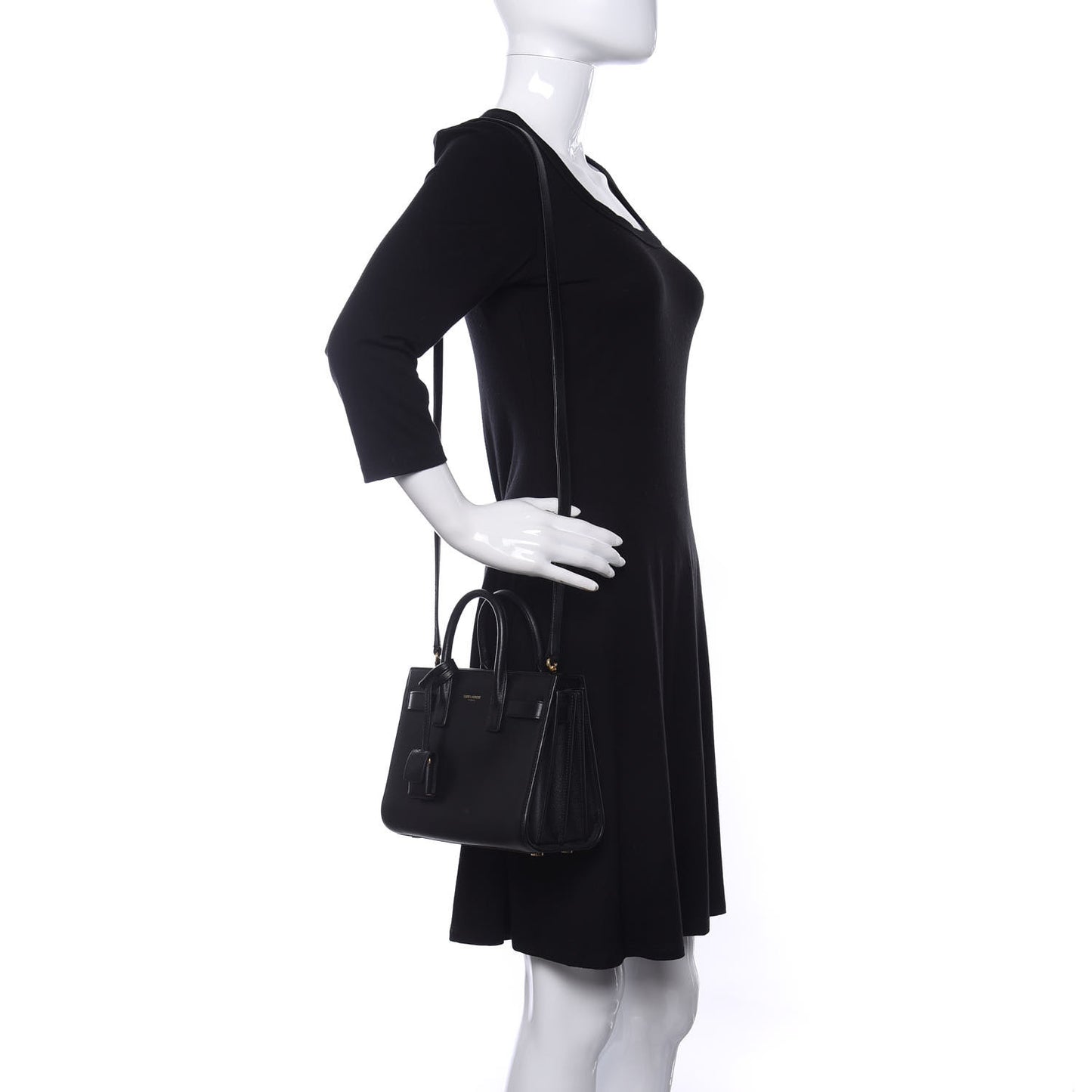 Calfskin Nano Sac De Jour Black