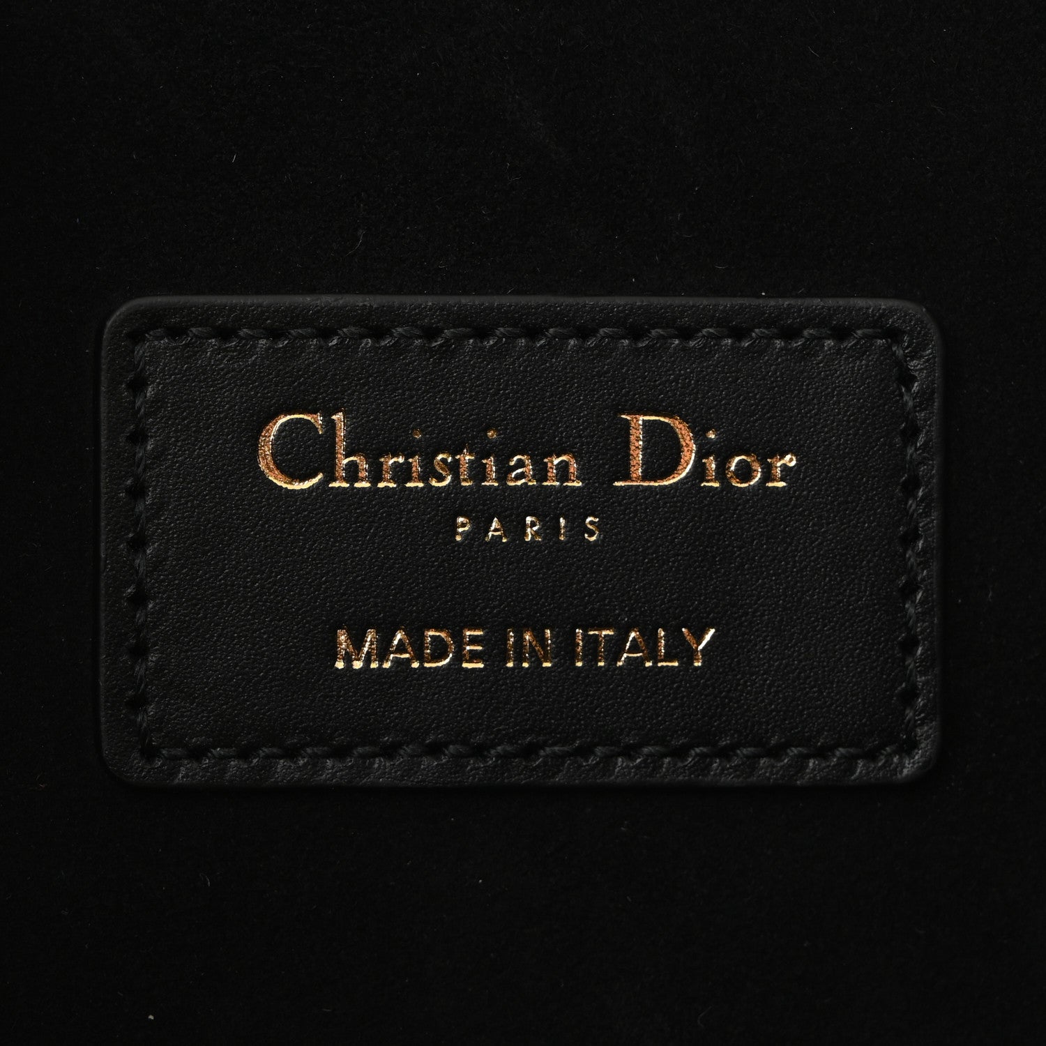 Christian Dior Calfskin CD Embossed Medium C'est Chain Bucket Bag Black 6 of 9