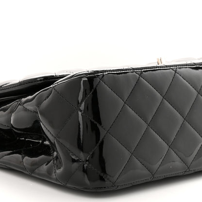 Chanel Patent Quilted Jumbo Single Flap Black 9 of 12