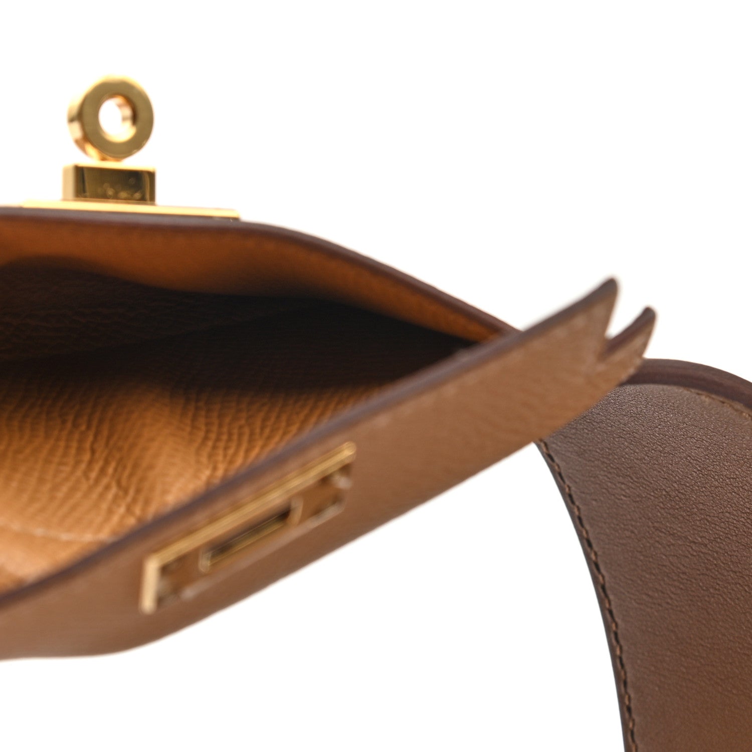 Hermes Swift Epsom Pocket Kelly Shoulder Strap Alezan Biscuit 5 of 5