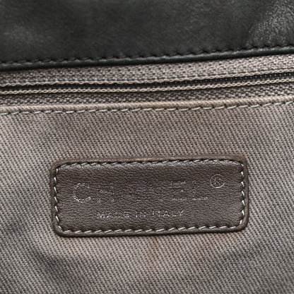 Chanel Iridescent Calfskin Glint Accordion Flap Black 6 of 13