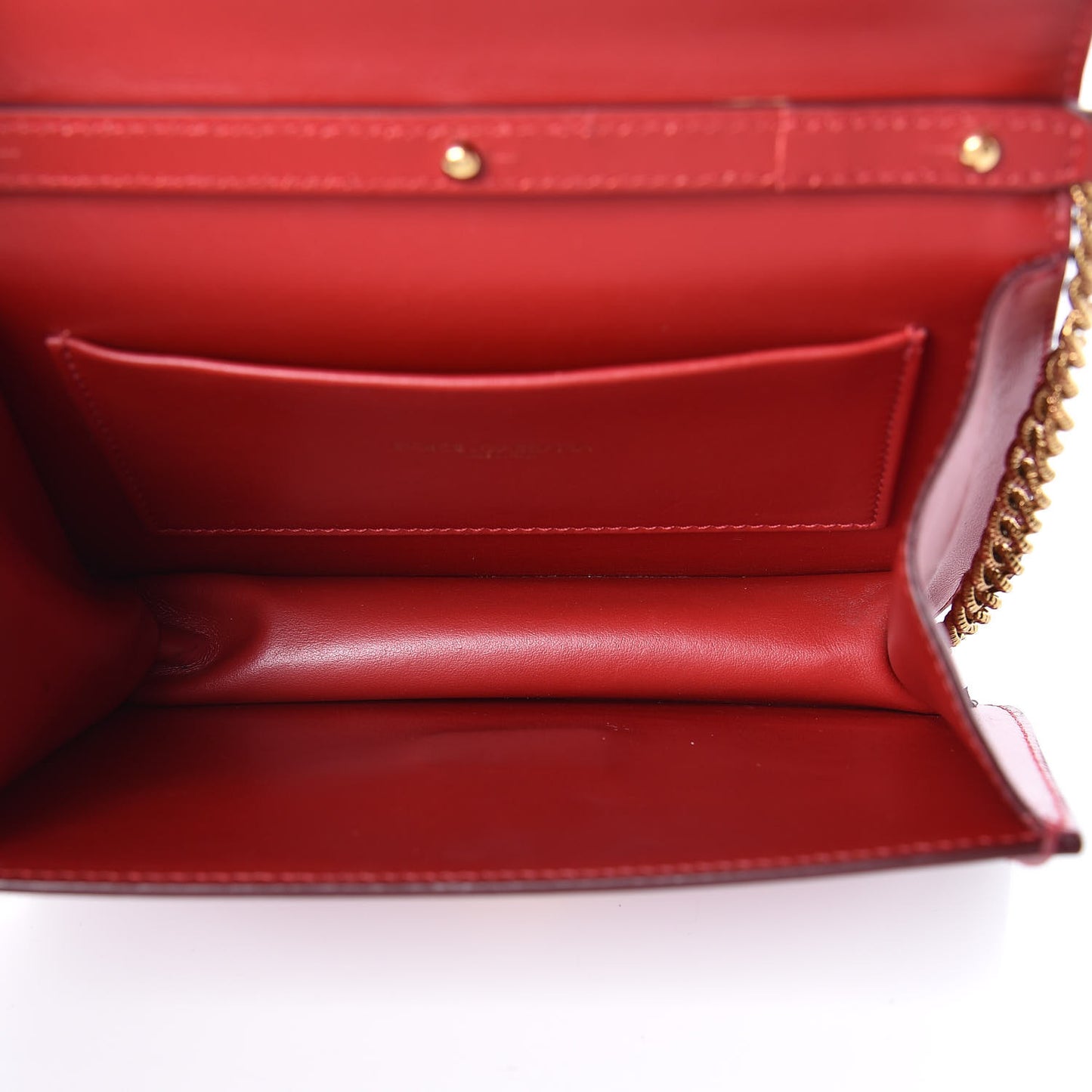 Smooth Calfskin Devotion Envelope Top Handle Bag Rosso Papavero