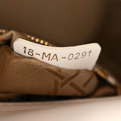 Christian Dior Lambskin Cannage Small My ABCDior Lady Dior White 7 of 11