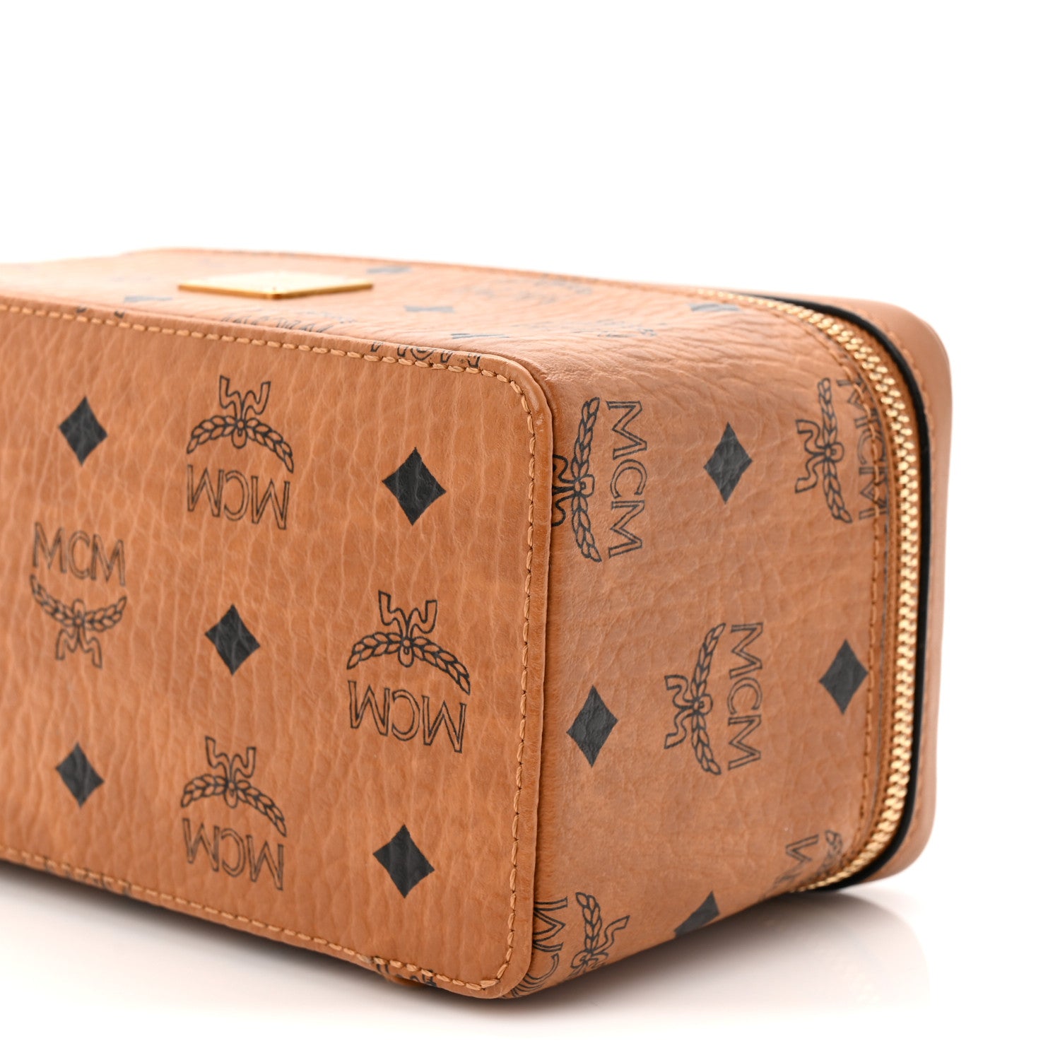 MCM Visetos Vanity Case Cognac 9 of 9
