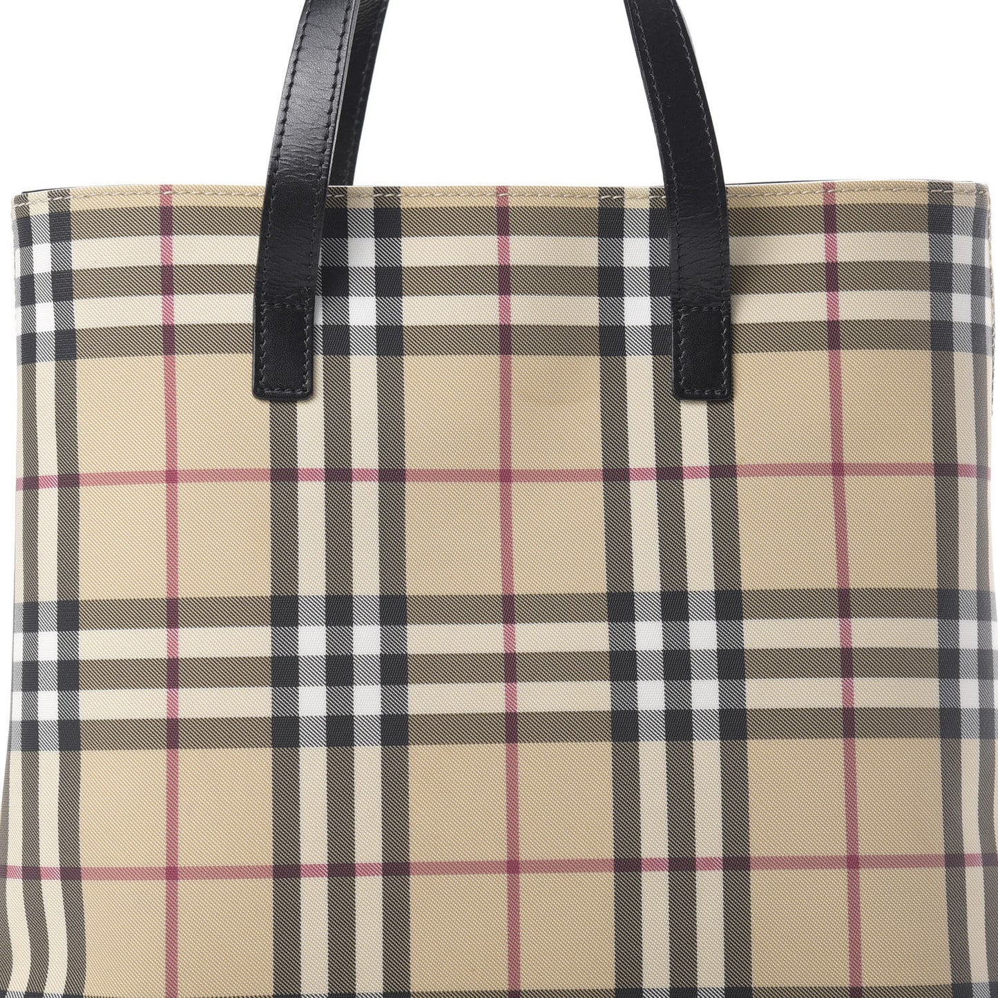 House Check Medium Tote Black