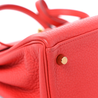 Hermes Taurillon Clemence Kelly Retourne 28 Rouge Pivoine 8 of 17